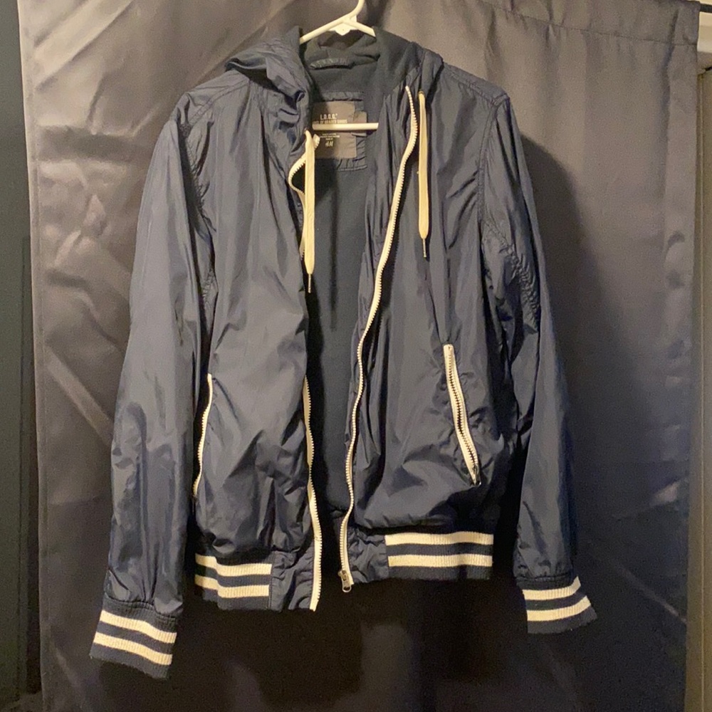 Navy Blue Windbreaker